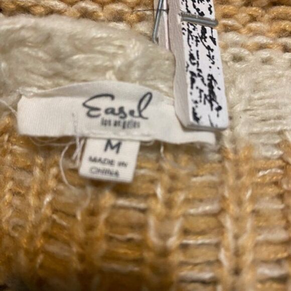 Easel Multi-color stripe knit sweater, size M - Picture 3 of 5